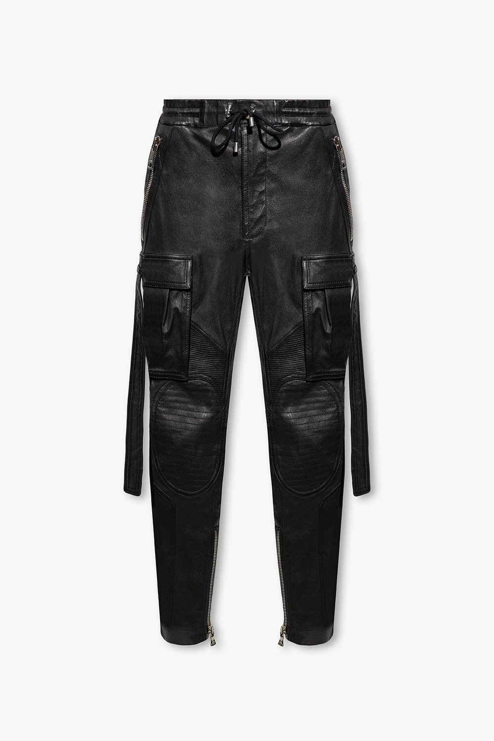 Balmain leather hot sale pants men